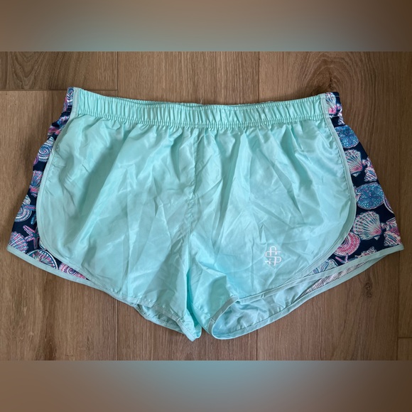 SIMPLY SOUTHERN Preppy Mint Running Shorts EUC - Picture 2 of 10